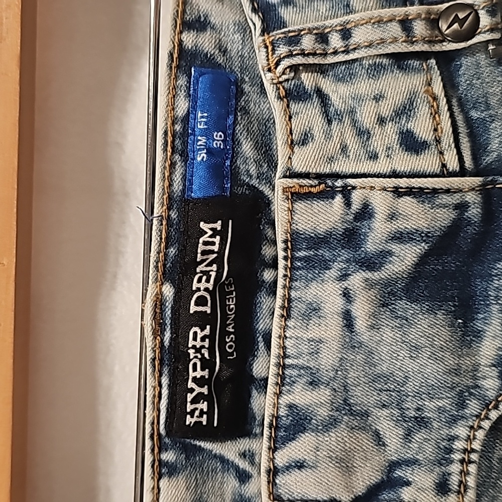 New Hyperdenim Hyper Blue Size 36 Slim Fit Mens Jeans - Picture 3 of 10